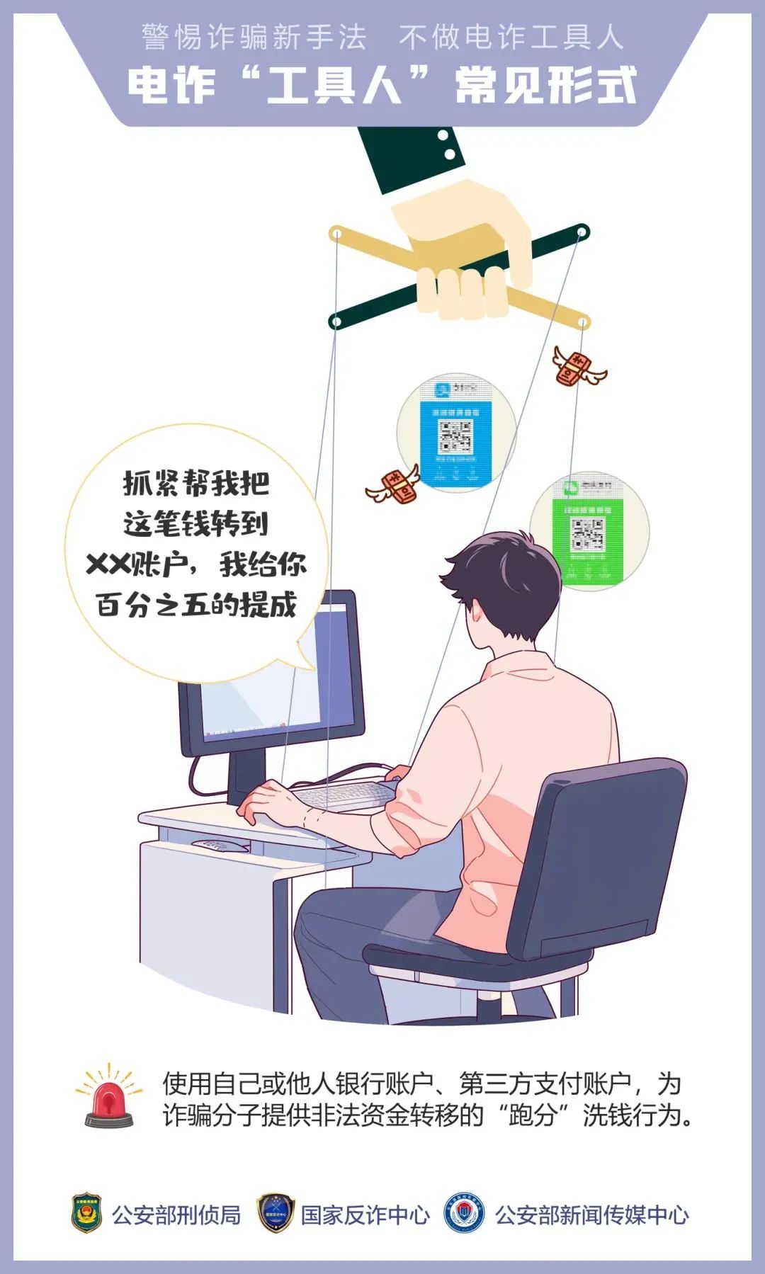 2024.07.12全民反诈｜公安机关呼吁公众提高警惕——诱骗手法“套路深” 莫成电诈“工具人”3.jpg