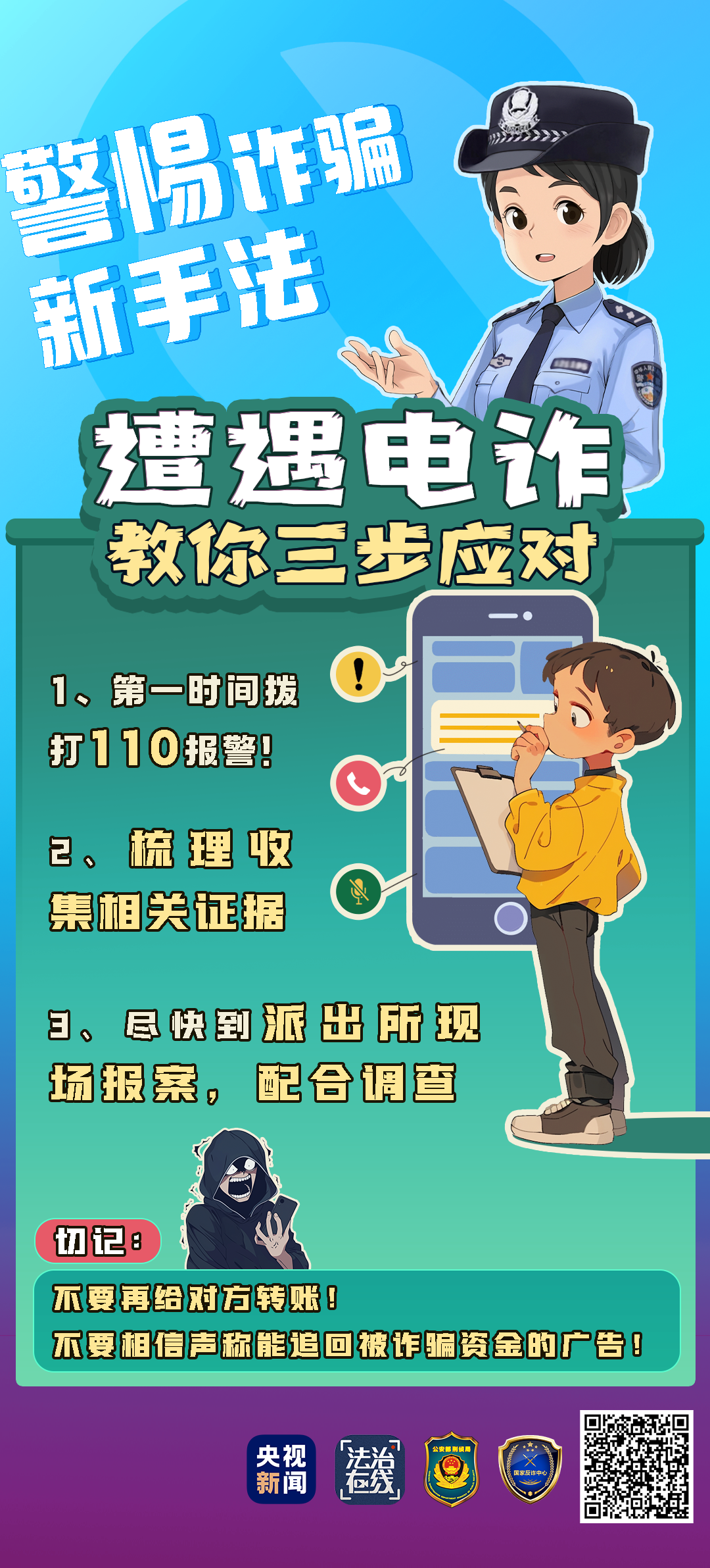 2024.07.20全民反诈｜如何识破骗局？被骗了怎么办？最全“防诈秘籍”来了！收好这四图&rarr;3.png