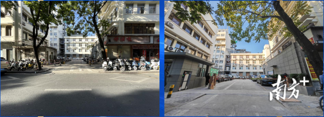 以“腾笼换鸟”方式实现资产高效再利用案例,图为长平路一整体出租的国有资产物业盘活前后对比。 受访者供图 以“腾笼换鸟”方式实现资产高效再利用案例,图为长平路一整体出租的国有资产物业盘活前后对比。 受访者供图