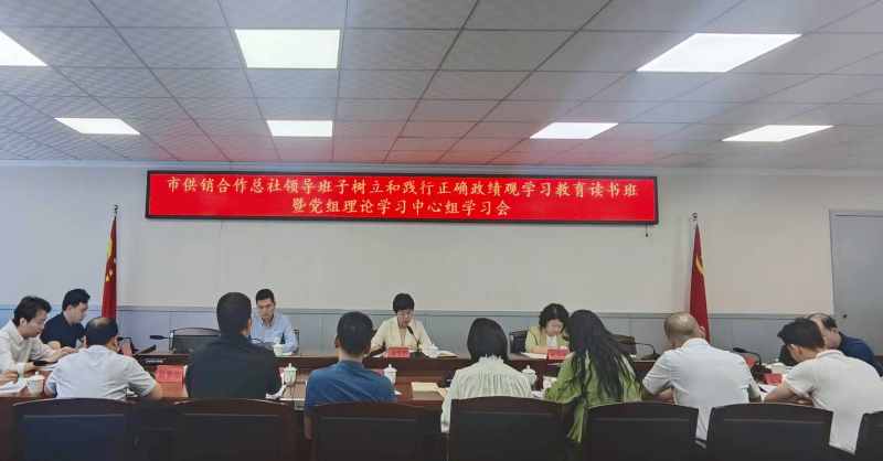 【市社动态】市供销社举办领导班子树立和践行正确政绩观学习教育读书班暨党组理论学习中心组学习会