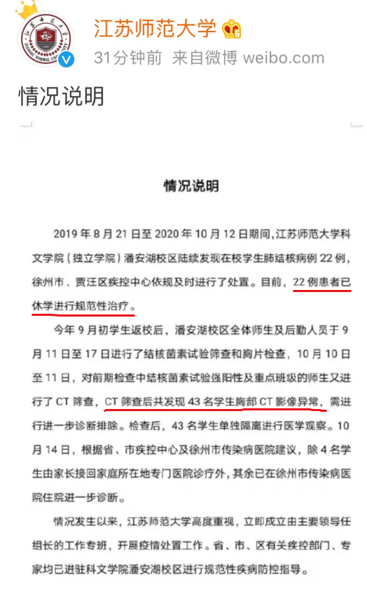 关注 22名学生感染肺结核 这种病早期症状不明显 千万别大意 图片新闻 汕头市卫生健康局 中医药局