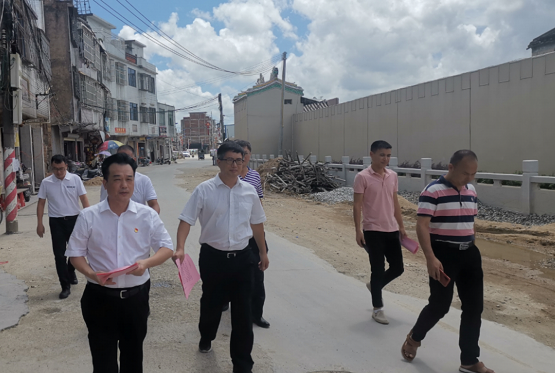 同志带领局机关部分党员干部到创文对口挂钩帮扶单位潮南区仙城镇,就